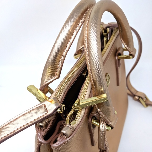 π Sale!πHPπTory Burch Robinson TB Micro Rose Gold Shoulder Bag Satchel π - Picture 3 of 8
